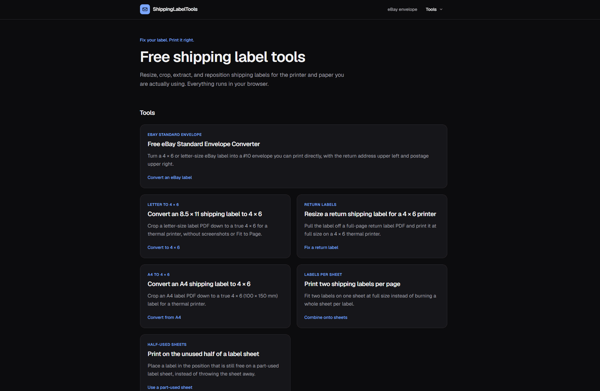 ShippingLabelTools